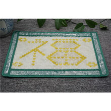 老粗布凉席全棉纯棉空调席 玉枕天然玉石枕垫枕巾枕头岫玉枕夏凉降温枕方形枕玉片枕 款8 50x31cm