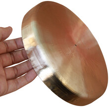 马锣 12/17/20/22CM青铜小马锣 平底小铜锣 成人 手锣 马锣(17公分)+送锣锤