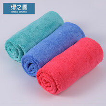 绿之源 擦车布洗车毛巾（三条装40*40cm） 吸水毛巾抹布超细纤维加厚柔软不掉毛 车用家用擦玻璃汽车毛巾