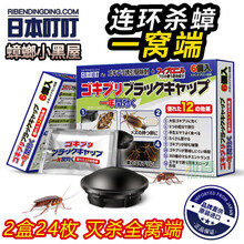 日本叮叮蟑螂药除蟑螂屋家用灭蟑小强克星一窝端杀蟑神器大小通杀 2盒装(24枚）