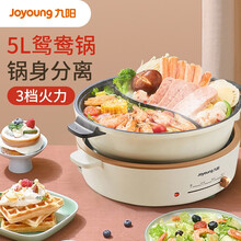 九阳（Joyoung）电火锅家用多功能大容量鸳鸯锅涮肉一体电煮锅 HG50-E18  【企业采购】