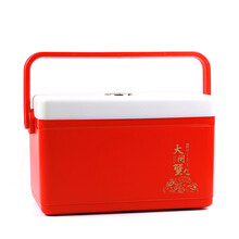 即食海参保温箱子钓鱼箱便携户外虫草冷藏箱松茸海鲜大闸蟹包装盒 大闸蟹红大 送冰袋