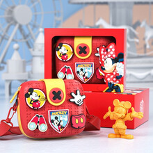 迪士尼 儿童礼物女孩斜挎包包手提包米琦米妮公主小包包零钱包女童宝宝单肩包 红色