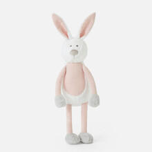 婴儿兔子安抚玩具可爱陪睡娃娃初生宝宝陪伴睡眠毛绒玩偶 粉色