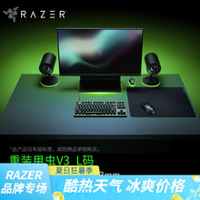 雷蛇（Razer）重装甲虫V3鼠标垫 巨甲虫V2 游戏防滑织物表面 瓦罗兰特FPS吃鸡绝地求生LOL 450*400*3mm（L）