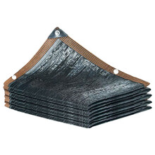 立高（LIGAO）遮阳网黑色隔热防晒网 车棚阳台庭院屋顶楼顶遮光网 包边打扣加密加厚遮阴网3×10米