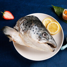 棠鲜生新鲜三文鱼（大西洋鲑鱼）鱼头鱼肉 海鲜水产生鲜三文鱼 三文鱼头 2个装