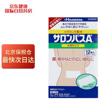 撒隆巴斯（SALONPAS）外用镇痛贴剂 12贴装（7.2cm*13cm）日本原装进口 进口优选