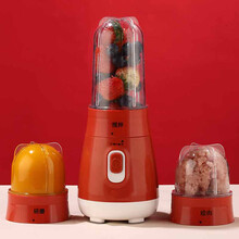 侨源 宝宝辅食机婴儿打泥小型破壁研磨工具迷你榨汁机家用多功能料理棒 番茄红(中级配置)