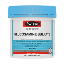 Swisse斯维诗 关节片 氨糖维骨力硫酸葡萄糖胺片1500mg 180粒/瓶 保护关节强健骨骼 海外进口