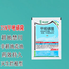 草忧愁 绿无影 75%甲嘧磺隆杂草除草剂 甲嘧磺隆烂根剂荒地林地非耕地防火道杂草杀草不生除杂草灭草剂 10克/袋*1袋