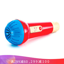 Hape麦克风玩具儿童音乐玩具木质扩音话筒玩具物理扩音早教1-3-6周岁男女小孩礼物智玩具礼物  E0337回声鸣音麦克风
