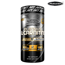 肌肉科技MUSCLETECH 健身运动补充剂黑金白金 美国进口 左旋肉碱胶囊 180粒