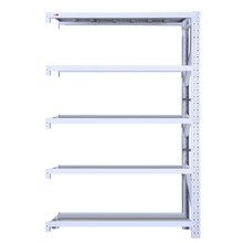 钱柜仓储货架仓库货架超市展示架家用五层置物架180*50*240cm中型金属副架白色DZ