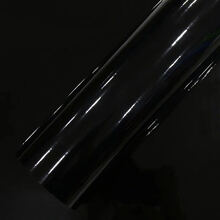 改色膜亮面高亮光汽车内饰贴纸贴膜保护中控台全车拉花车顶膜改装 黑色【亮光】 1.5米*1米长