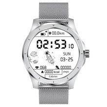 圆屏智能手表蓝牙通话心电图测心率血压防水可支付接电话男女运动计步器多功能手环oppo苹果vivo小米 3代钢带银(可连接耳机听歌+可做MP3存储歌曲)