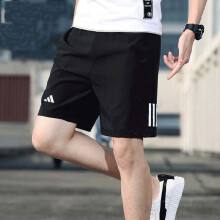 阿迪达斯 （adidas）短裤男2024夏季新款运动裤舒适透气快干跑步健身五分裤休闲裤子 HR8726/透气快干/主图款 M