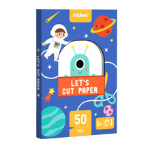 弥鹿（MiDeer）儿童手工剪纸幼儿园立体制作diy3-6男女孩玩具脑力进阶剪纸-入门