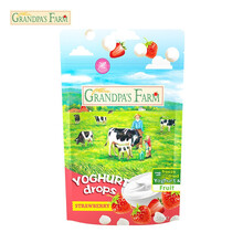 爷爷的农场进口酸奶草莓溶豆小孩零食益生菌奶豆 草莓味