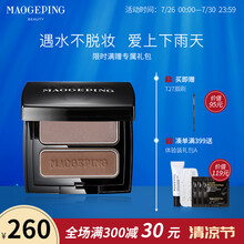 毛戈平 塑形双色眉粉更防水防汗不易晕染七夕送礼情人节送女友 101可可色+驼色