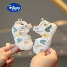 支持鴻星尔克/迪士尼(Disney)宝宝婴儿鞋2021夏季宝宝学步凉鞋0-1-2岁软底男女宝宝鞋防滑 7803凉鞋绿色 17码内长12.5cm