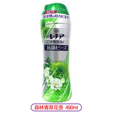留香珠日本 P&G宝洁本格消臭芳香柔顺颗粒520ml 衣物留香珠 森林青草花香 490ml 350g