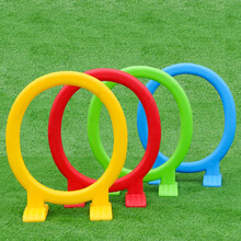 幼儿园拱形门 幼儿园户外跨栏儿童钻山洞拱形门塑料钻洞幼儿园钻圈体育器材玩具 如意钻圈(一套四个)