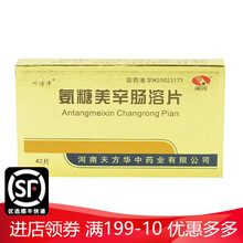 川洛清 氨糖美辛肠溶片 40片/盒 1盒装