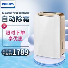 飞利浦（PHILIPS）除湿机家用抽湿机干燥机吸湿干衣一体 4L智能数显DE4202 -19L/天
