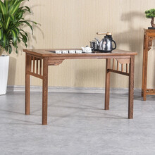 寻古红木家具非洲鸡翅木（学名：非洲崖豆木）小茶桌椅组合实木新中式泡茶桌办公室阳台茶台茶艺桌 单桌：长105*宽60*高70cm