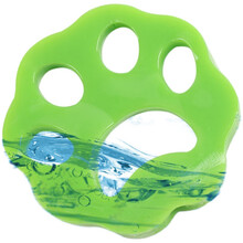 享乐美  粘毛器粘尘可机洗可反复使用粘宠物毛粘灰尘除毛衣物衣服黏沾毛滚 环保绿色1个花形