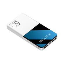 加米 充电宝大容量时薄小巧便携移动电源适用华为oppo苹果vivo石墨烯【推荐】 T109标准版 时尚白+充电线(10000毫安时)