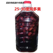 桑葚酒 农家自酿桑果酒陈年高粱酒浸泡桑椹酒水果泡酒5斤赠1小酒 5斤多果25-30度间