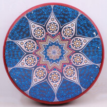 新疆维吾尔手工民族乐器彩绘手鼓舞蹈演出新疆饭店装饰鼓新疆手鼓 直径：15cm