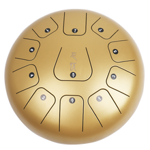 乐府诗（YUEFUSHI） 空灵鼓乐器玄空鼓钢舌忘忧鼓成人儿童初学者悬空鼓色空灵鼓手碟鼓11音无玄鼓 金色 10寸