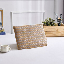 罗盛凯丽 学生坐垫夏天 冰藤办公室椅垫  教室板凳防滑透气 长方形记忆棉坐垫汽车海绵垫 别具一格 24*35学生凳防滑+搭扣