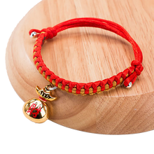 宠物饰品编织铃铛狗狗项圈泰迪贵宾雪纳瑞小型犬项链挂件布偶英短猫咪饰品 财袋铃铛 S-小型