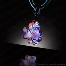 琉璃工房LIULI项坠 思慕 生日母亲节情人节教师节赠礼 绳结可调节长度 蓝紫透