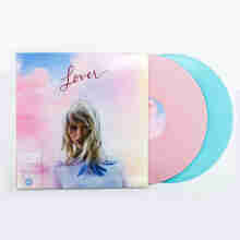 正版 霉霉Taylor Swift 泰勒-Lover 粉蓝双彩胶 双碟 LP唱片 星外星