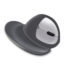 麦塔奇（Microtouch）66度准垂直  办公  有线无线鼠标（人体工学 立式 防鼠标手） 深灰色无线