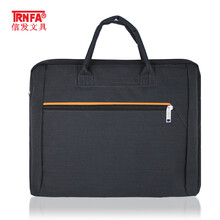 信发 TRNFA TN-100-46 商务旅行手提文件袋/电脑公文包 立体资料收纳袋/泡沫夹层会议包拉杆背条
