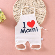 2019新款婴儿肚兜纯棉新生儿夏季薄款四季通用肚脐兜兜衣宝宝护肚围儿童夏 肚兜 我爱妈妈 59cm(59适合0-3个月宝宝)