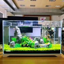 森森 鱼缸水族箱生态超白玻璃缸桌面水草缸客厅造景金鱼缸 超白水草缸426*236*280mm
