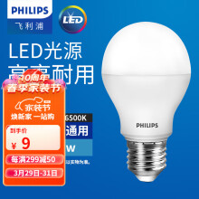 飞利浦（PHILIPS） led灯泡E27大螺口节能灯超大球泡吊灯暖灯饰护眼节能替换白炽灯 8WE27白光6500K