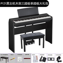 雅马哈（YAMAHA） YAMAHA雅马哈88键P-48B重锤数码电钢琴 73键121黑主机+木架+三踏板+单踏板+全套配件