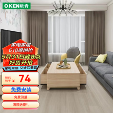 欧肯（O.KEN） 强化复合家用 12mm环保地板防水耐磨客厅卧室现代地暖复合木地板 水洗基材A02包安装