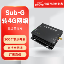 亿佰特433MHz自组网串口服务器 网关透明传输 RS485/ RS232以太网RJ45 E70-DTU(433NW30)+电源+天线