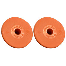 约克（YORK)畜牧圆形耳标 猪牛羊耳标安乐福无字带字圆形耳标 防疫耳号100付 橘色无字