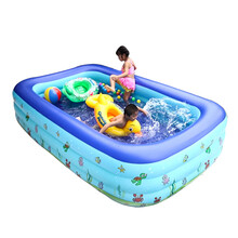 盈泰  充气游泳池婴儿家用洗澡盆加厚保温大号浴盆儿童戏水池 3.0米三层【长300*宽170*高60】