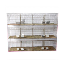 鹏实养殖兔笼9位12位18位24位商品笼/獭兔笼子母兔笼/种兔笼/母兔笼加粗子母兔笼 加粗9笼位竹片底整套